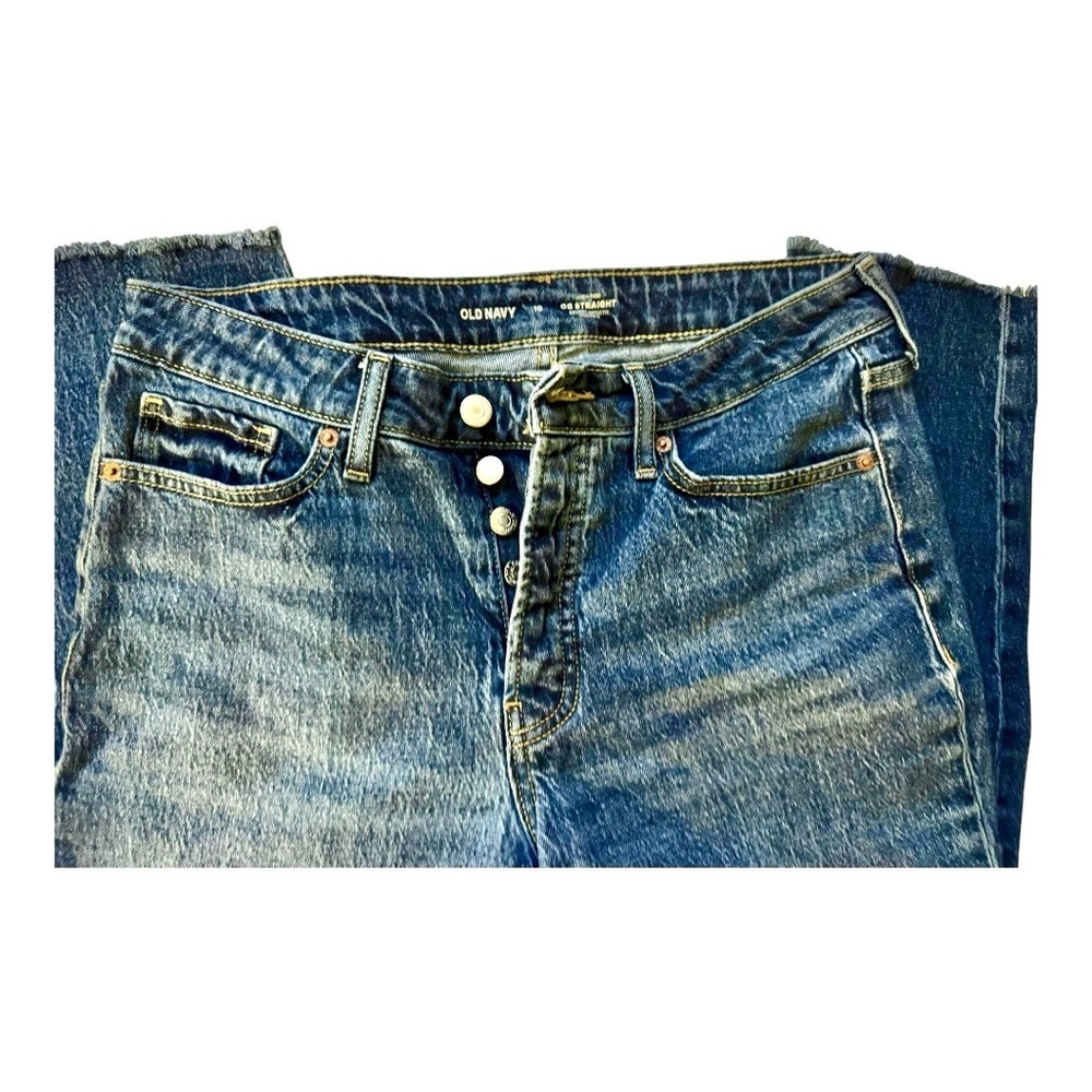 Old Navy High-Waisted Button-Fly OG
Straight Ankle Jeans, Size 10 - Picture 13 of 14